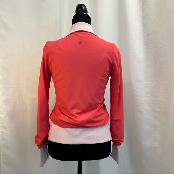 LULULEMON light pink coral pink reversible jacket Sz 4 - Picture 2 of 9